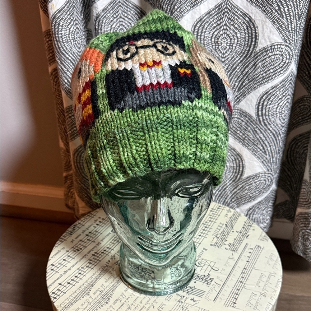 Hand Knit Harry Potter Slightly Slouchy Beanie Adult Size